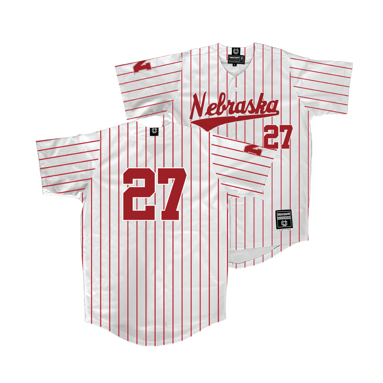 Nebraska Softball White Jersey  - Natalia Hill