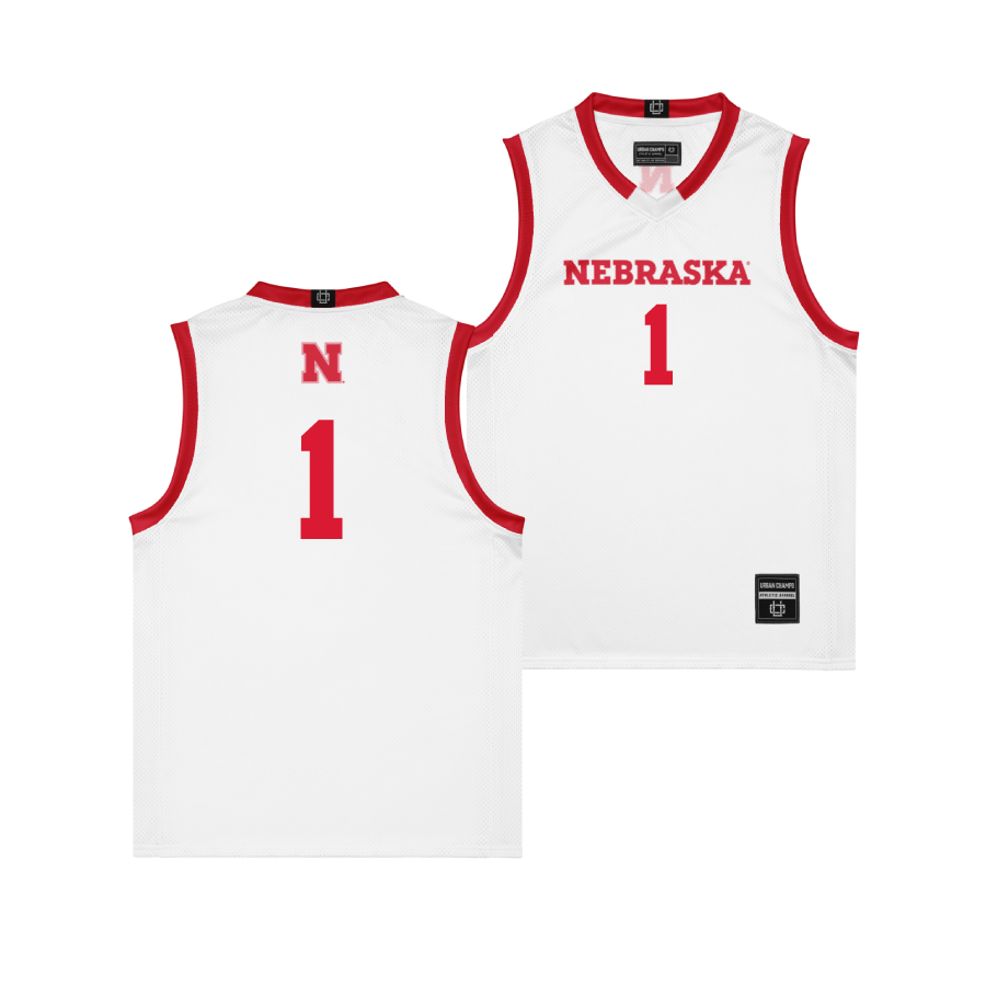 Nebraska Men's Basketball White Jersey - Sam Hoiberg