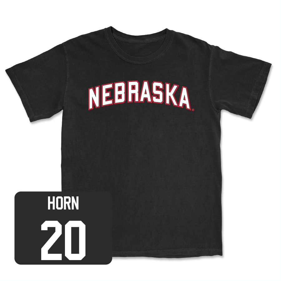 Baseball Black Nebraska Tee - Tyner Horn