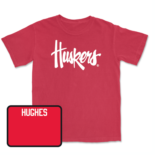 Red Men's Golf Huskers Tee - Rhett Hughes