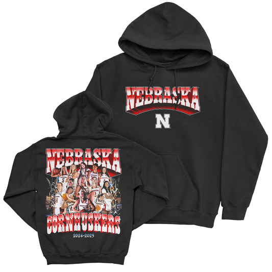 EXCLUSIVE RELEASE: Nebraska Women's Basketball '24-25 Team Black Hoodie