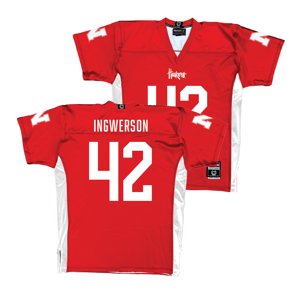 Red Nebraska Football Jersey  - Eric Ingwerson