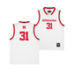 Nebraska Men's Basketball White Jersey - Cale Jacobsen