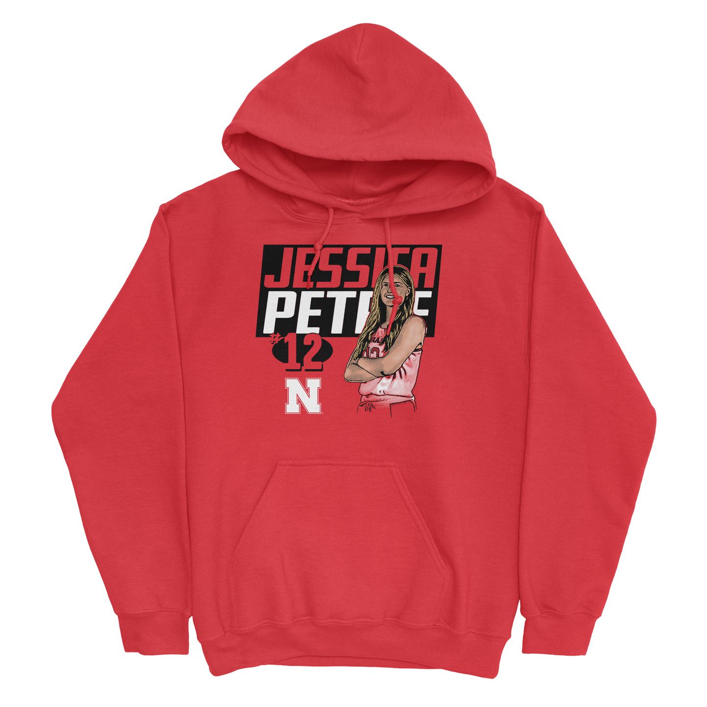 EXCLUSIVE RELEASE: Jessica Petrie Illustrated Red Hoodie