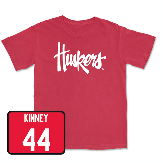 Red Softball Huskers Tee  - Kaylin Kinney