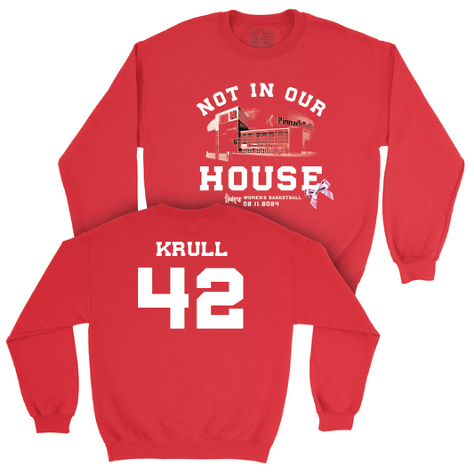 Women's Basketball Not In Our House Red Crew - Maddie Krull | #42