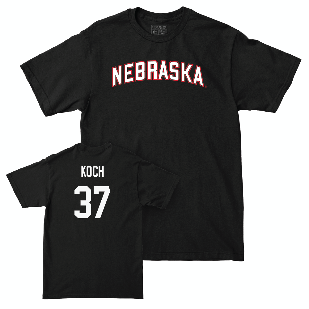 Football Black Nebraska Tee  - Kamdyn Koch