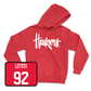 Red Football Huskers Hoodie - Sua Lefotu