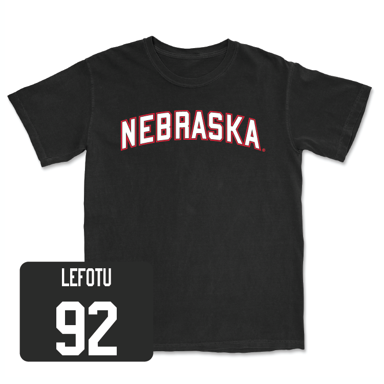 Football Black Nebraska Tee - Sua Lefotu