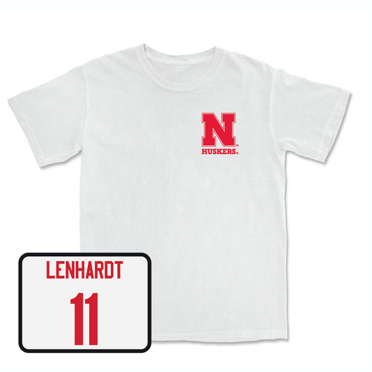 Football White Comfort Colors Tee  - Cameron Lenhardt