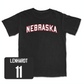 Football Black Nebraska Tee  - Cameron Lenhardt