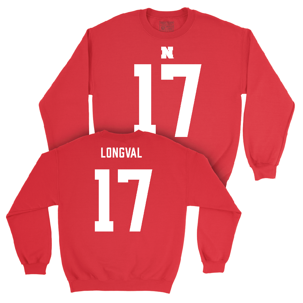 Nebraska Football Red Shirsey Crew  - Luke Longval