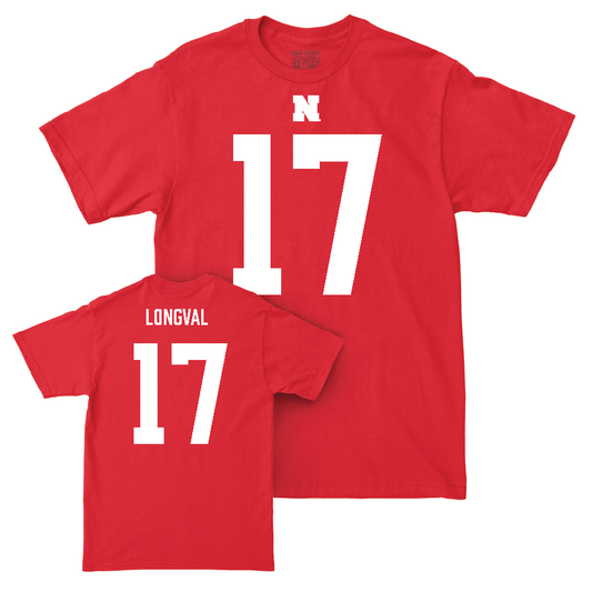 Nebraska Football Red Shirsey Tee  - Luke Longval