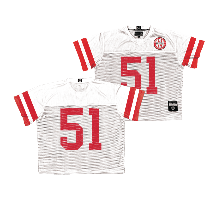 Nebraska Throwback Football Jersey   - Dawson Merritt