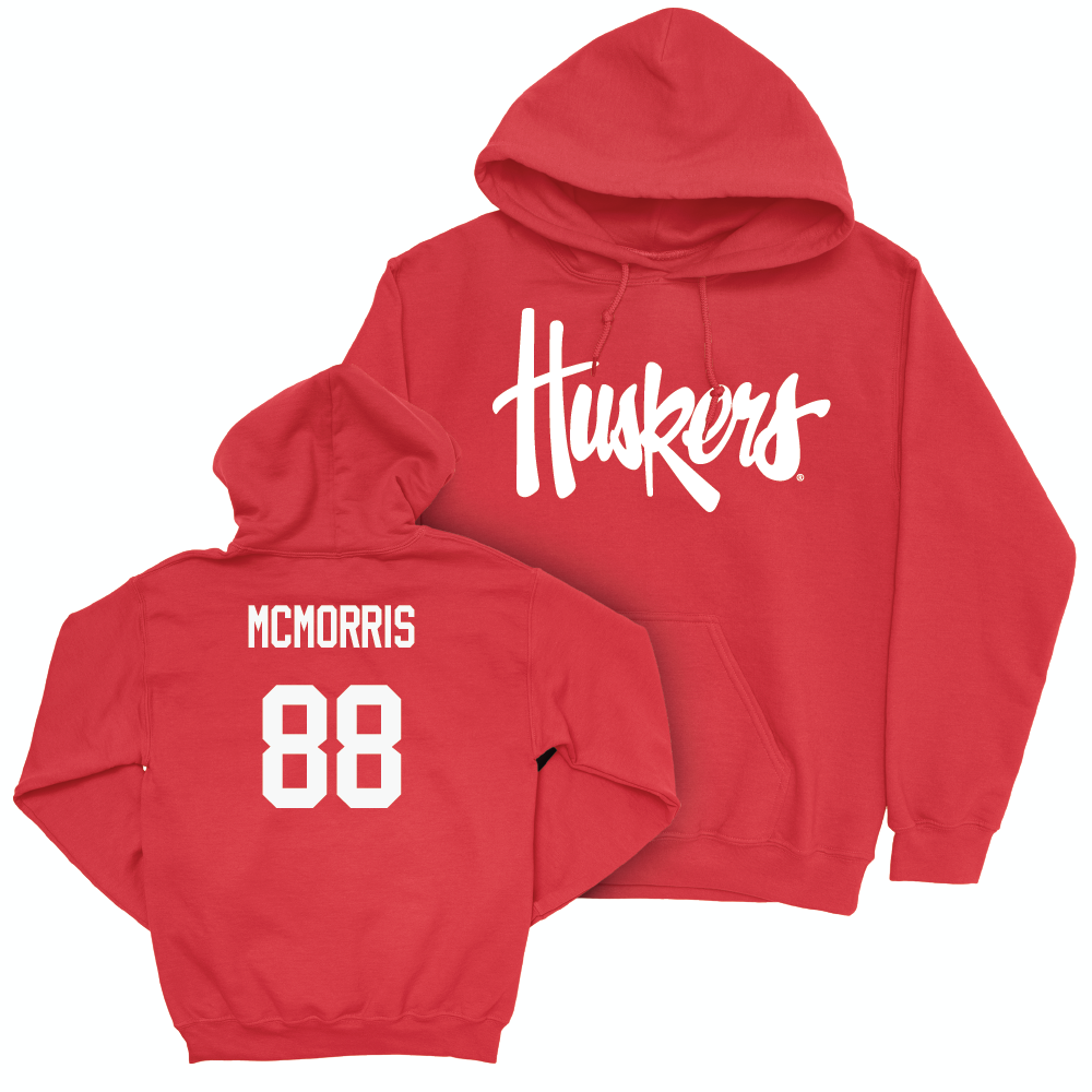 Red Football Huskers Hoodie  - Isaiah McMorris