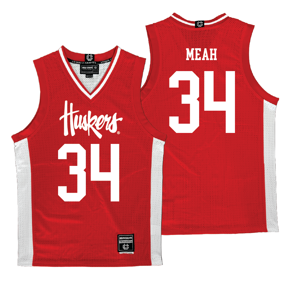 Nebraska Men's Basketball Red Jersey  - Braxton Meah