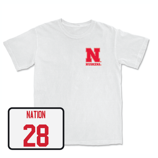 Football White Comfort Colors Tee - Ethan Nation