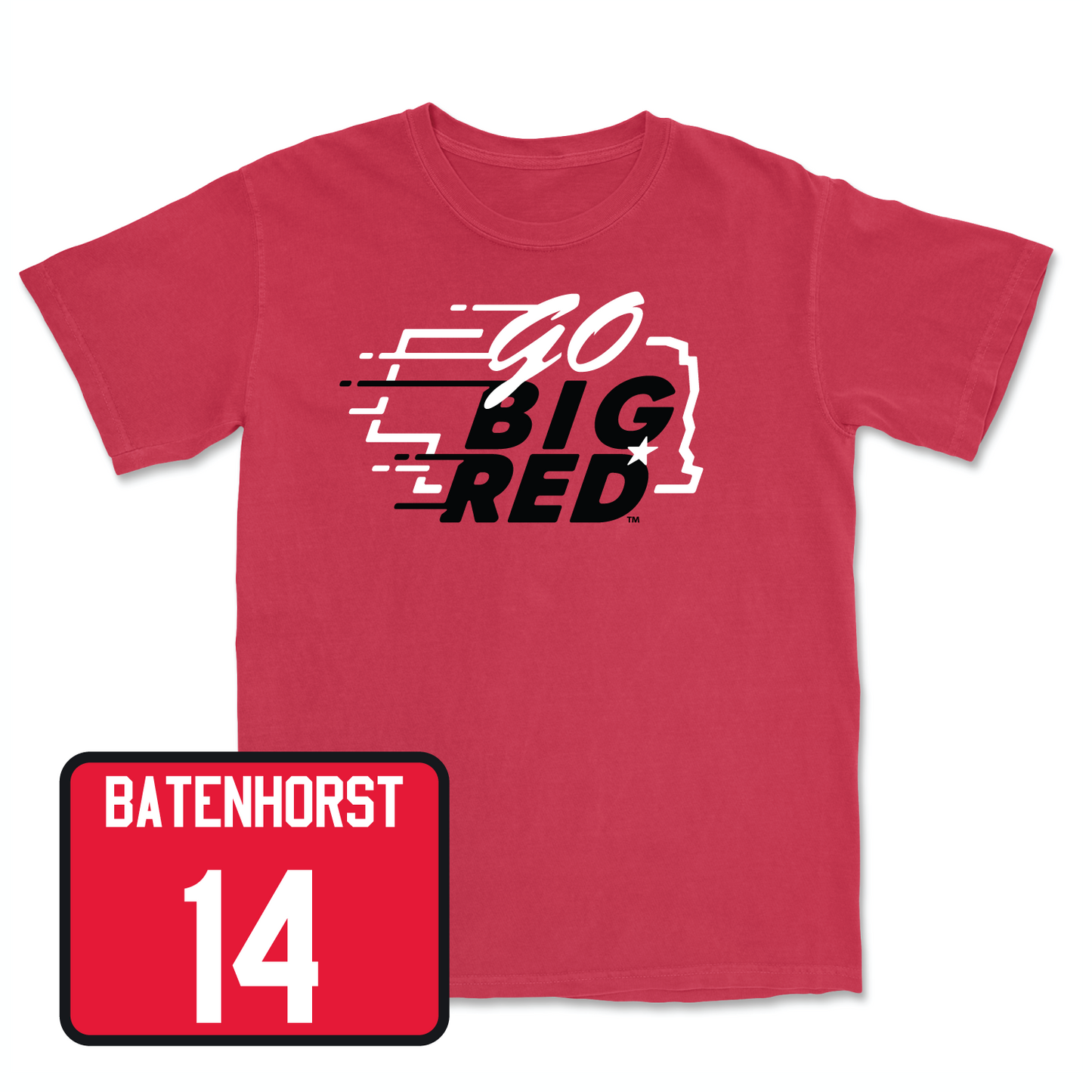 Red Women's Volleyball GBR Tee Youth Large / Allysa Batenhorst | #14