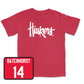 Red Women's Volleyball Huskers Tee Youth Small / Allysa Batenhorst | #14