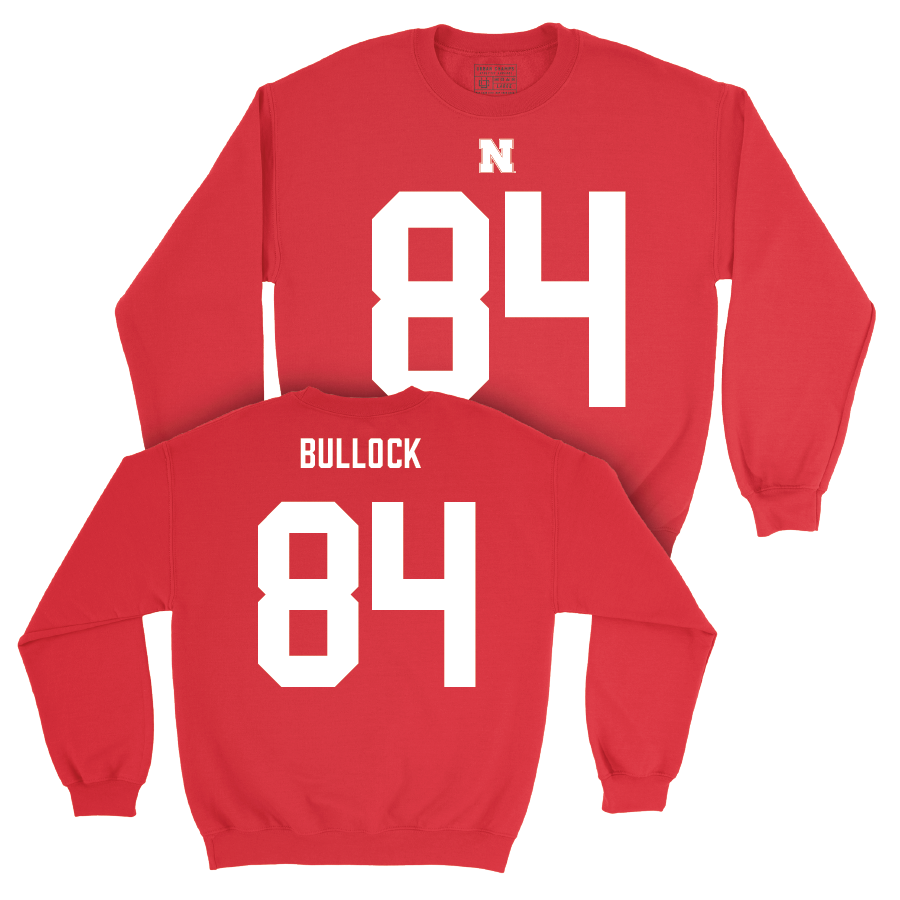 Nebraska Football Red Shirsey Crew - Alex Bullock | #84 Youth Small