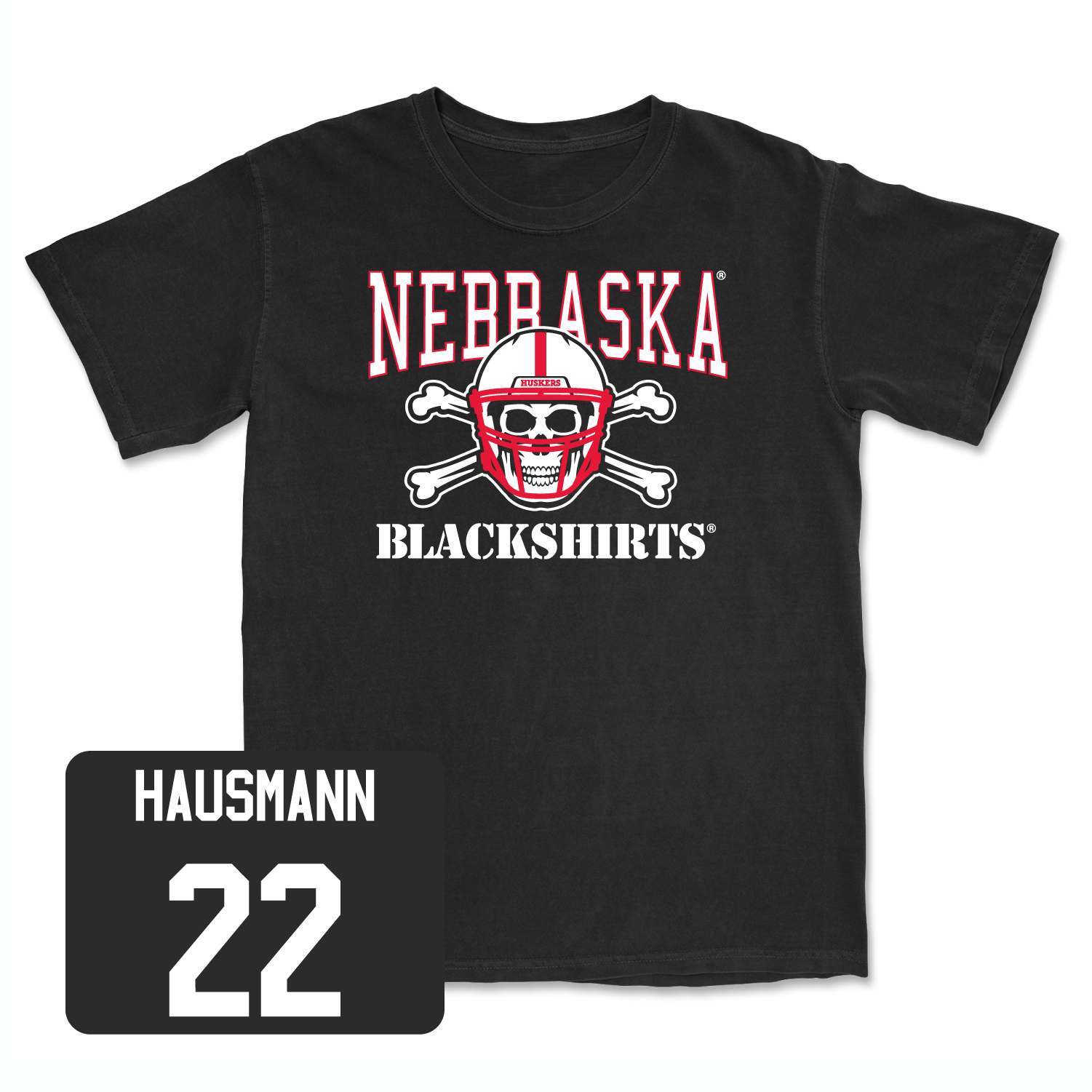 Black Football Blackshirts Tee 3 2X-Large / Ashton Hausmann | #22