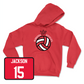 Red Women's Volleyball Crown Hoodie Large / Andi Jackson | #15