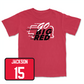 Red Women's Volleyball GBR Tee Youth Large / Andi Jackson | #15