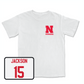 White Women's Volleyball Comfort Colors Tee Small / Andi Jackson | #15