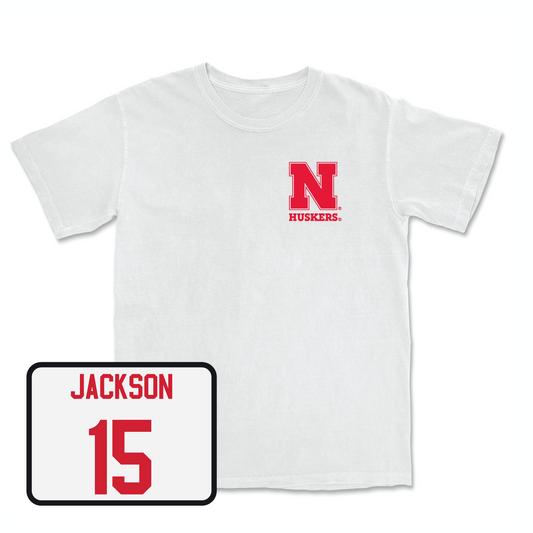White Women's Volleyball Comfort Colors Tee Youth Small / Andi Jackson | #15