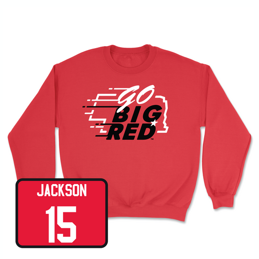 Red Women's Volleyball GBR Crew Youth Small / Andi Jackson | #15