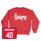 Red Women's Basketball Huskers Crew Youth Large / Alexis Markowski | #40
