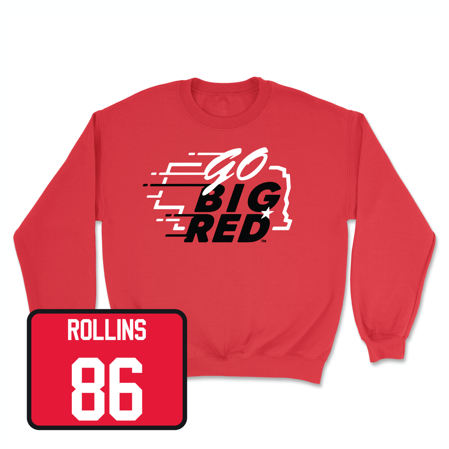 Red Football GBR Crew Youth Medium / Aj Rollins | #86