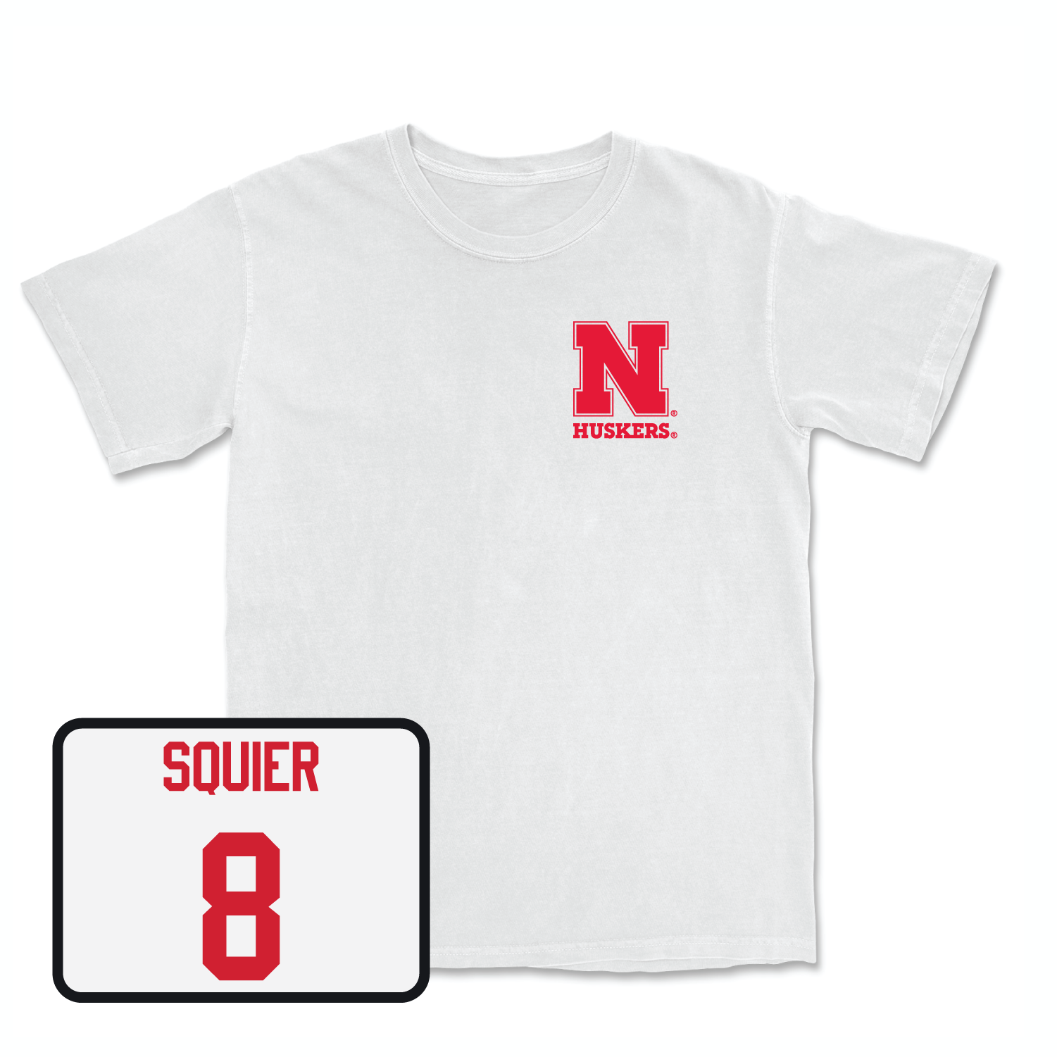 White Softball Comfort Colors Tee Small / Abbie Squier | #8