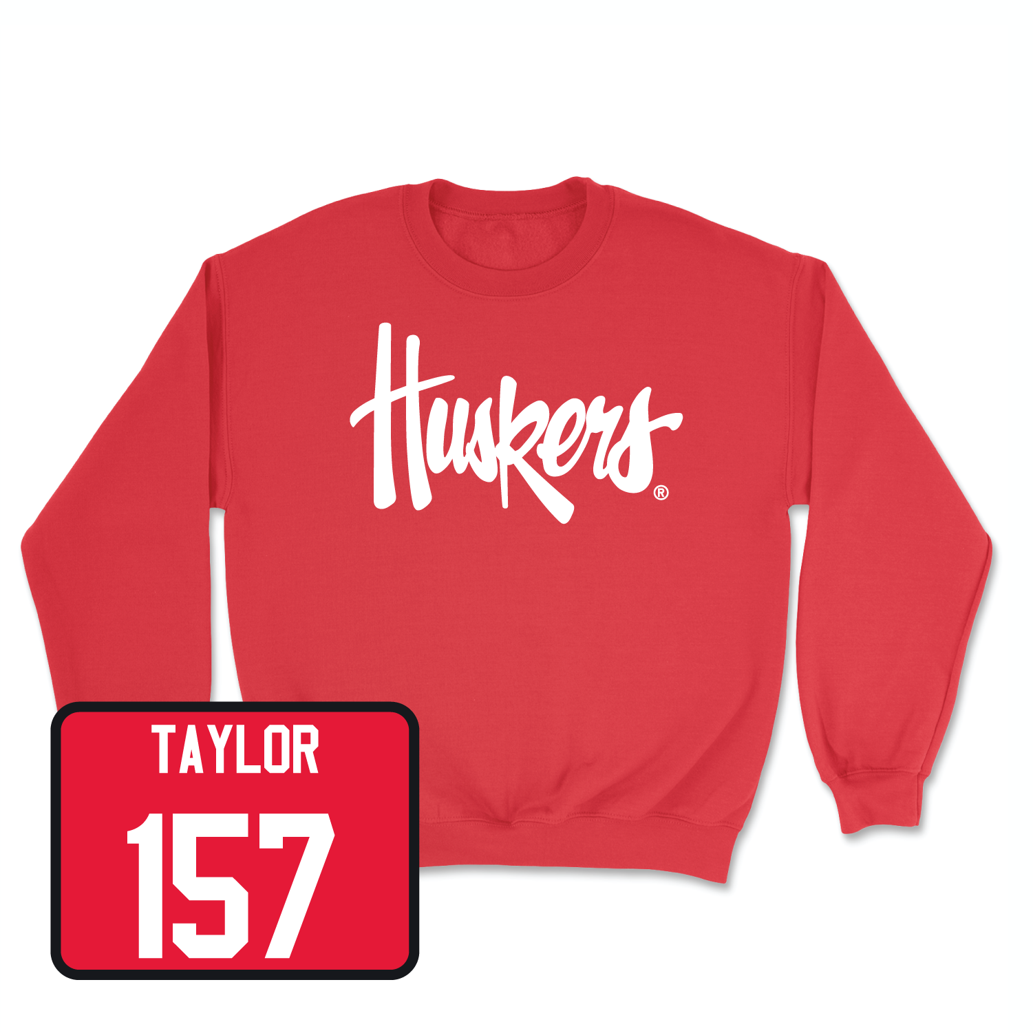 Red Wrestling Huskers Crew Youth Large / Antrell Taylor | #157
