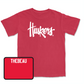 Red Wrestling Huskers Tee Small / Adam Thebeau | #165
