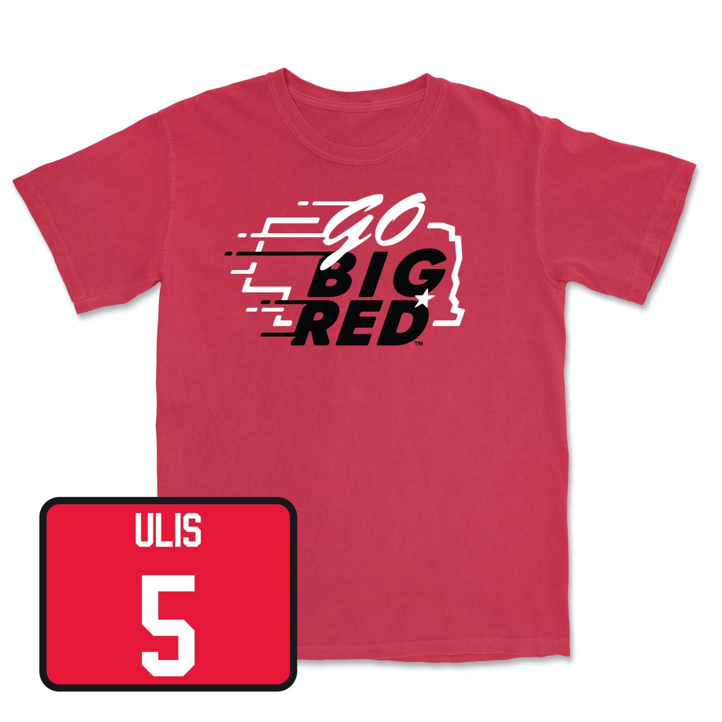 Red Men's Basketball GBR Tee Youth Large / Ahron Ulis | #5
