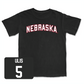 Black Men's Basketball Nebraska Tee Small / Ahron Ulis | #5