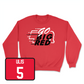 Red Men's Basketball GBR Crew Youth Large / Ahron Ulis | #5