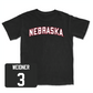 Black Women's Basketball Nebraska Tee 2X-Large / Allison Weidner | #3