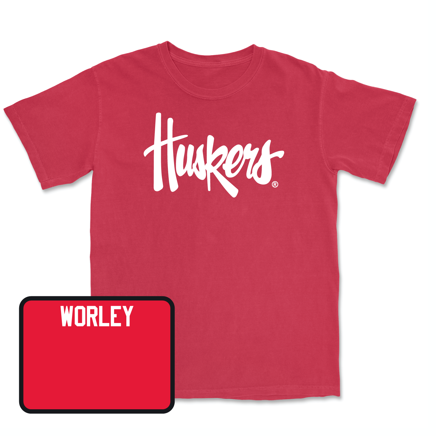 Red Women's Gymnastics Huskers Tee Small / Annie Worley