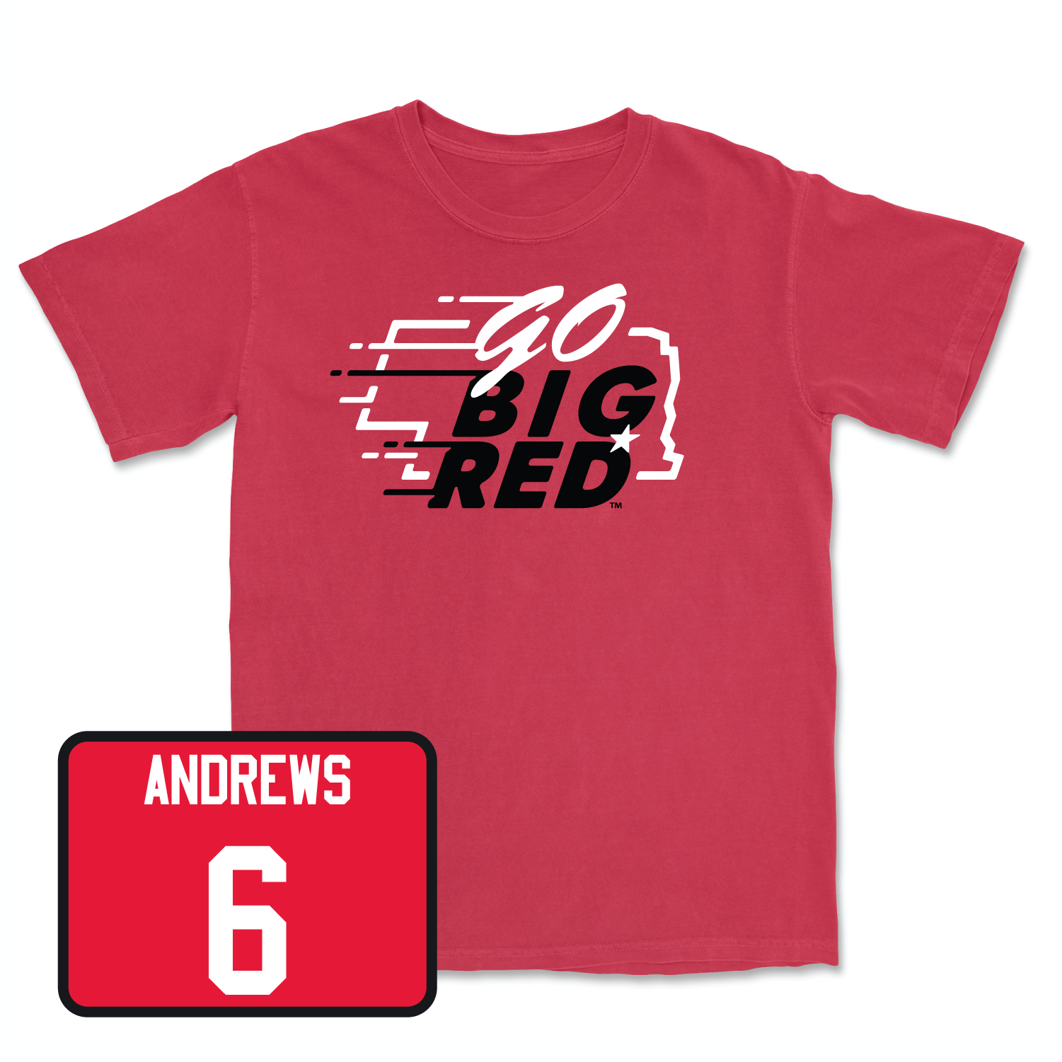Red Softball GBR Tee Youth Large / Billie Andrews | #6