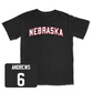 Black Softball Nebraska Tee 3X-Large / Billie Andrews | #6