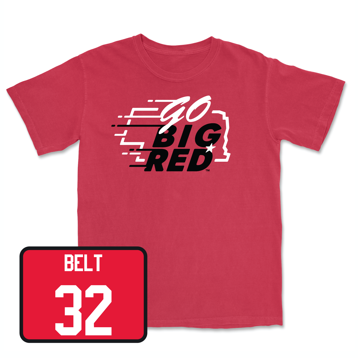 Red Football GBR Tee 4 Small / Brody Belt | #32