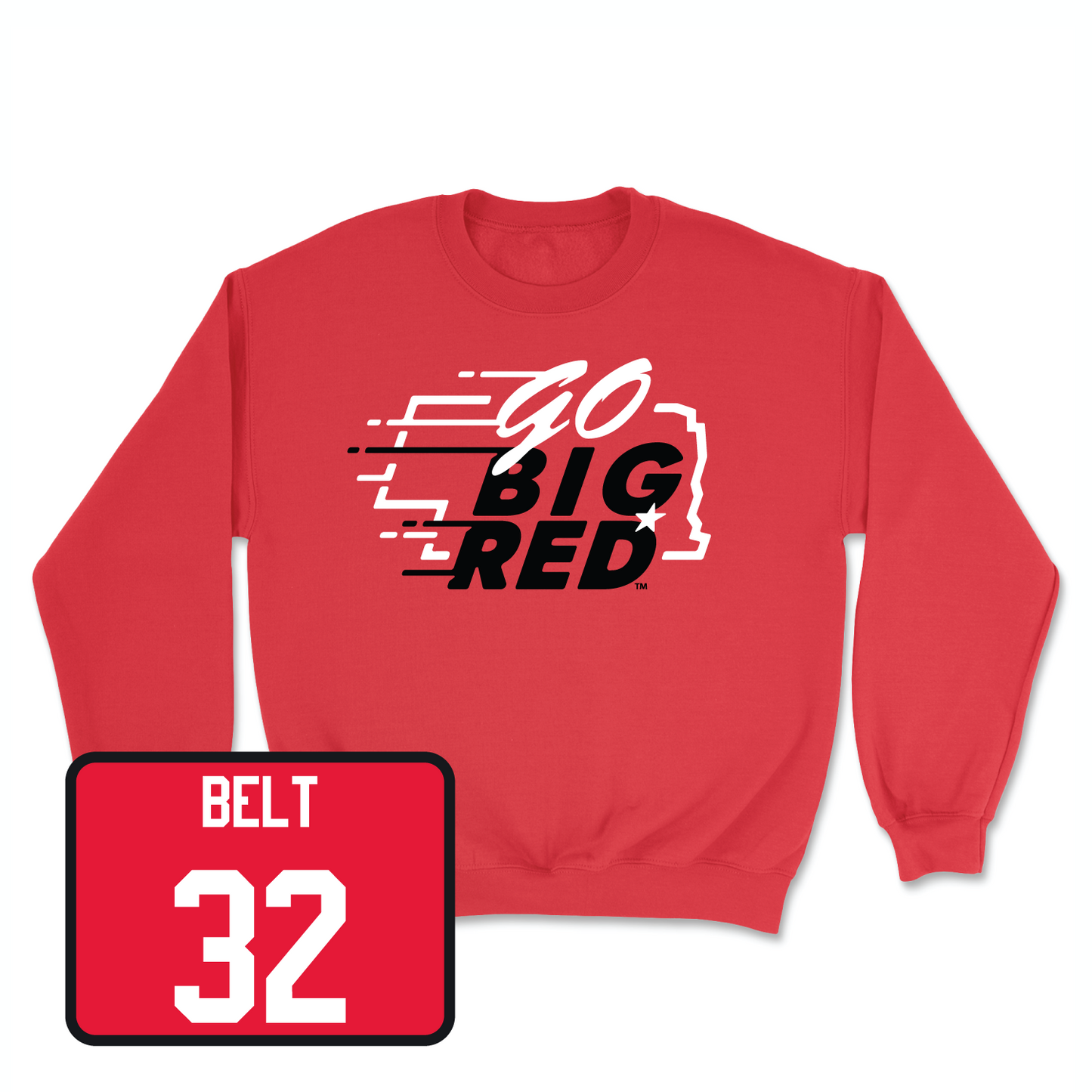 Red Football GBR Crew 4 Youth Small / Brody Belt | #32