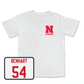 White Football Comfort Colors Tee 6 Youth Large / Bryce Benhart | #54