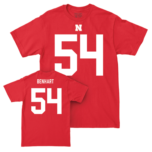 Nebraska Football Red Shirsey Tee - Bryce Benhart | #54 Youth Small