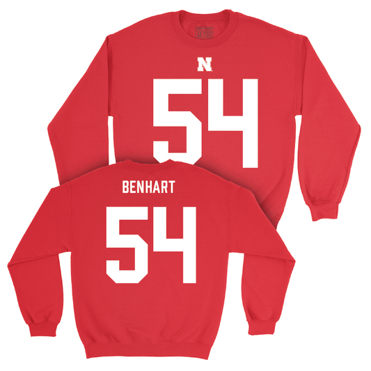 Nebraska Football Red Shirsey Crew - Bryce Benhart | #54 Youth Small
