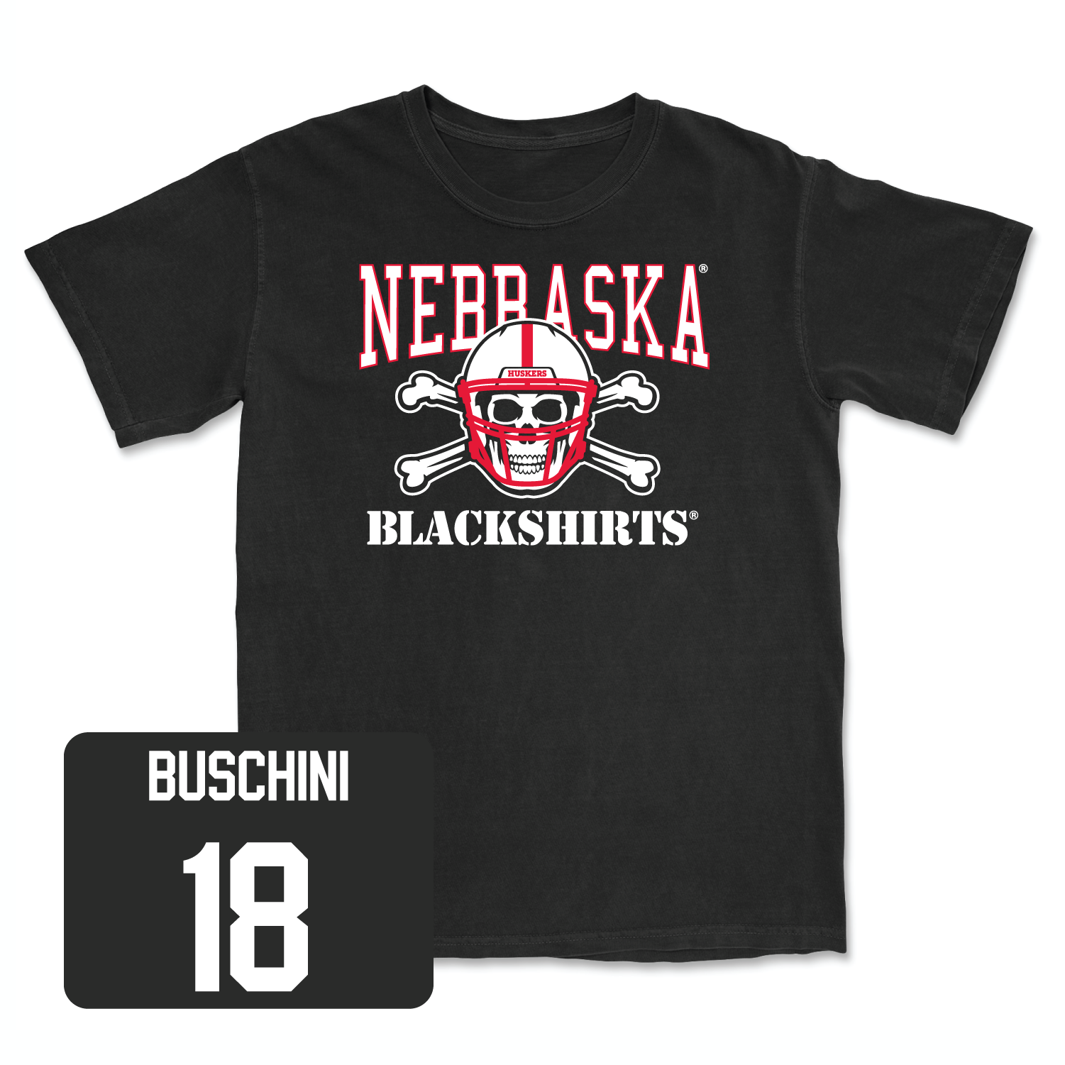 Black Football Blackshirts Tee 2 2X-Large / Brian Buschini | #18