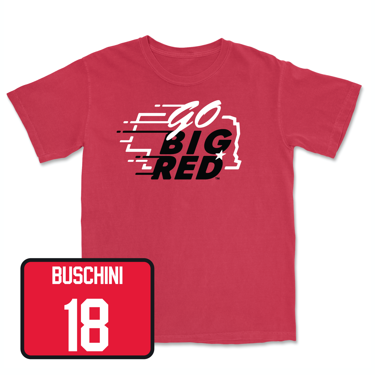 Red Football GBR Tee 2 Youth Large / Brian Buschini | #18