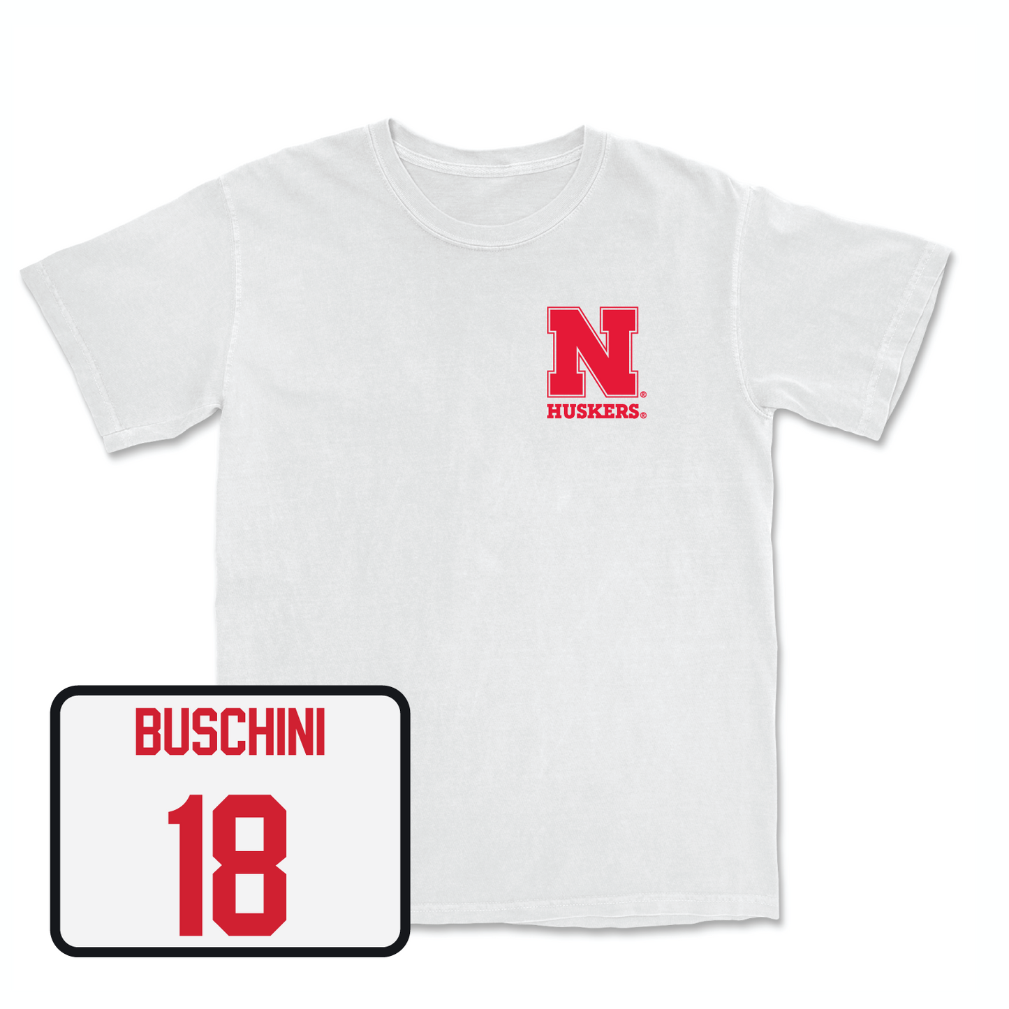 White Football Comfort Colors Tee 2 Youth Large / Brian Buschini | #18